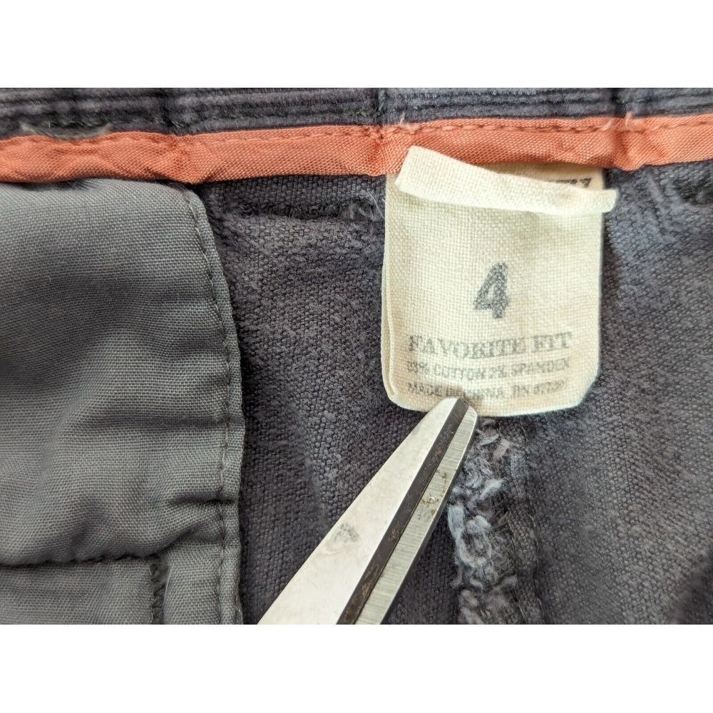 J. Crew Favorite Fit Jeans Womens Sz 4 Corduroy Gray Wide Leg Flared Stretch Y2K - Picture 12 of 14